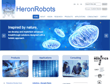 Tablet Screenshot of heronrobots.com